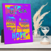 USA Hope: We zijn samen sterker Fotoplaat (Zijkant)