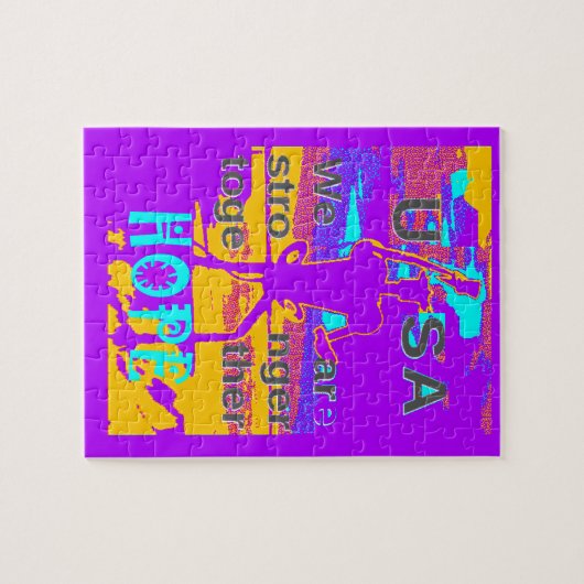 USA Hope: We zijn samen sterker Legpuzzel (Horizontaal)