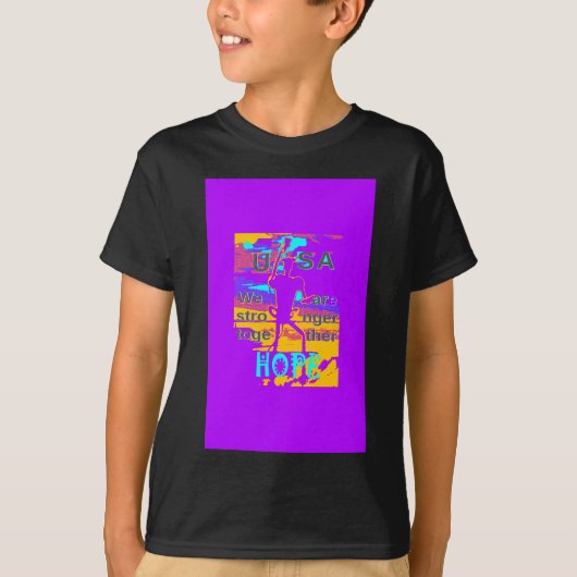 USA Hope: We zijn samen sterker T-shirt (Voorkant)