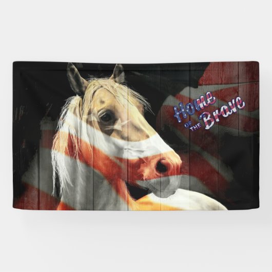 USA Horse Spandoek (Horizontaal)