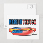 USA Hot Dog Briefkaart (Voorkant / Achterkant)