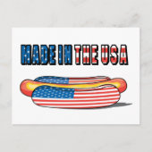USA Hot Dog Briefkaart (Voorkant)
