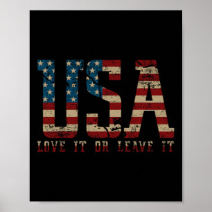 Usa hou ervan of verlaat het Amerika stem op Donal Poster