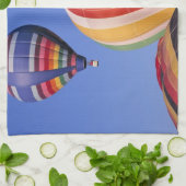 USA, Idaho, Teton Valley. Kleurrijke warme lucht Theedoek (Gevouwen)