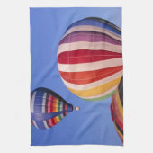 USA, Idaho, Teton Valley. Kleurrijke warme lucht Theedoek (Verticaal)