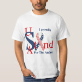 USA Ik sta trots voor het Anthem T-shirt (Voorkant)