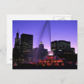 USA, IL, Chicago. Buckingham Fountain in Grant Briefkaart (Voorkant / Achterkant)