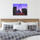 USA, IL, Chicago. Buckingham Fountain in Grant Canvas Afdruk (Insitu (Slaapkamer))