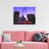 USA, IL, Chicago. Buckingham Fountain in Grant Canvas Afdruk (Insitu (Woonkamer))