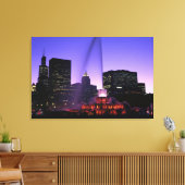 USA, IL, Chicago. Buckingham Fountain in Grant Canvas Afdruk (Insitu (Woonkamer))