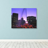 USA, IL, Chicago. Buckingham Fountain in Grant Canvas Afdruk (Insitu (Houten vloer))
