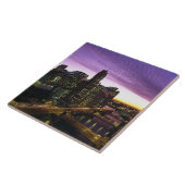 USA, IL, Chicago. Chicago skyline en rivier Tegeltje (Zijkant)