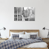 USA, IL, Chicago, Loop van Hotel Canvas Afdruk (Insitu (Slaapkamer))