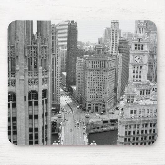 USA, IL, Chicago, Loop van Hotel Muismat (Voorkant)