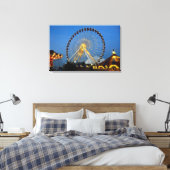 USA, Illinois, Chicago, Cityscapes, Lighted Canvas Afdruk (Insitu (Slaapkamer))