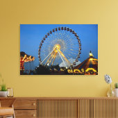 USA, Illinois, Chicago, Cityscapes, Lighted Canvas Afdruk (Insitu (Woonkamer))