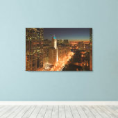 USA, Illinois, Chicago: The Loop: Buildings Canvas Afdruk (Insitu (Houten vloer))