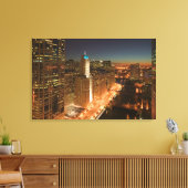 USA, Illinois, Chicago: The Loop: Buildings Canvas Afdruk (Insitu (Woonkamer))