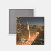 USA, Illinois, Chicago: The Loop: Buildings Magneet (Voorkant / Achterkant)