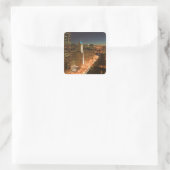 USA, Illinois, Chicago: The Loop: Buildings Vierkante Sticker (Tas)