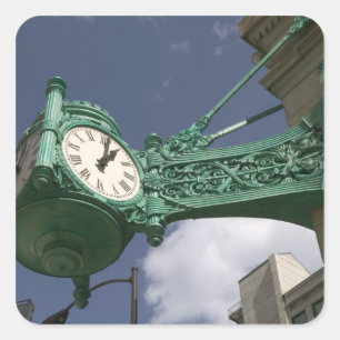 USA, Illinois, Chicago: The Loop: North State Vierkante Sticker