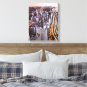 USA, Illinois, Chicago, uitzicht van het meer van Canvas Afdruk (Insitu (Slaapkamer))