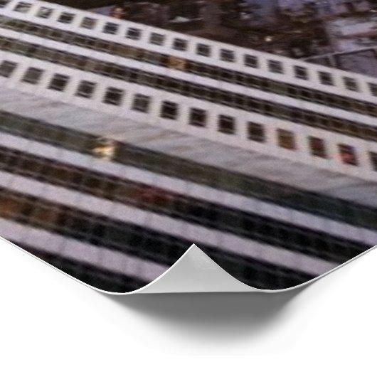 USA, Illinois, Chicago, uitzicht van het meer van  Poster (Hoek)