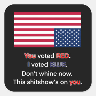 USA in Distress Vierkante Sticker