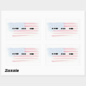 USA in Morse Code met de Sticker van de Vlag - pas (Vel)
