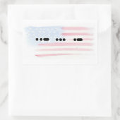 USA in Morse Code met de Sticker van de Vlag - pas (Tas)