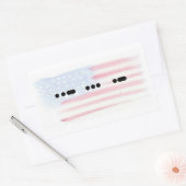 USA in Morse Code met de Sticker van de Vlag - pas (Envelop)