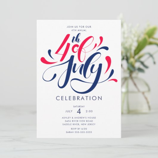 USA Independence Bash Kaart (Staand voorkant)