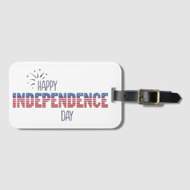 USA Independence Day Bagagelabel