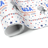USA Independence Day Cadeaupapier (Rol Hoek)