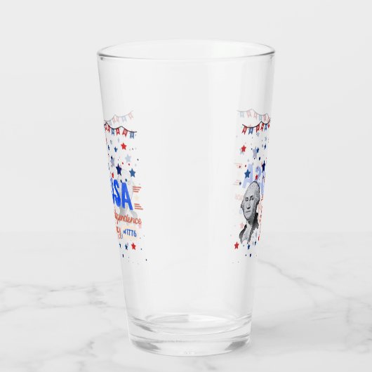USA Independence Day Glas (Rechts)