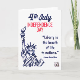 USA Independence Day - Liberty Kaart