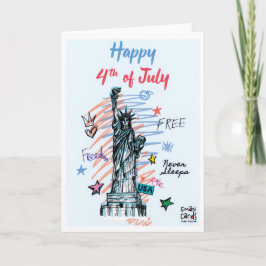 USA Independence Day - Liberty Kaart
