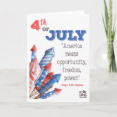 USA Independence Day - Quote Kaart (Voorkant)