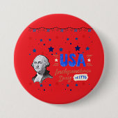 USA Independence Day Ronde Button 7,6 Cm (Voorkant)