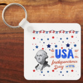 USA Independence Day Sleutelhanger (Voorkant)