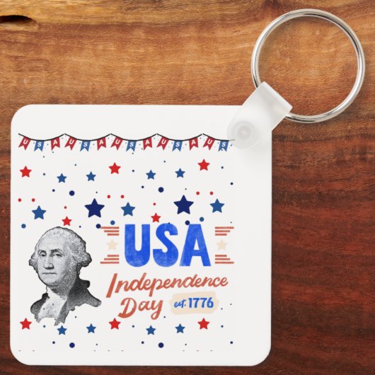 USA Independence Day Sleutelhanger (Achterkant)