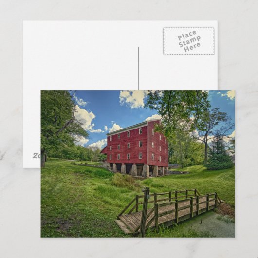 USA, Indiana, Cutler. Adams Mill Briefkaart (Voorkant / Achterkant)