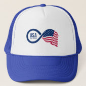 USA Infinity Flag Trucker Pet (Voorkant)