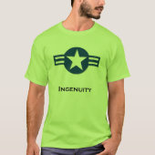 USA Ingenuity blauw T-shirt (Voorkant)