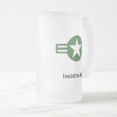 USA Ingenuity Green Matglas Bierpul (Voorkant rechts)