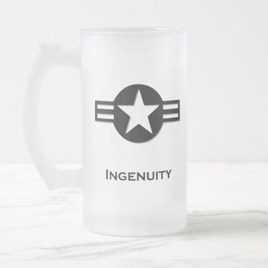 USA Ingenuity zwart Matglas Bierpul (Links)