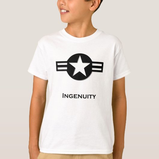USA Ingenuity zwart T-shirt (Voorkant)