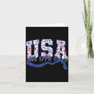 Usa is 1776 stof bloem patriottisch vintage kaart