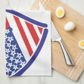 USA Israel Heart Flag Theedoek (Quarter Fold)