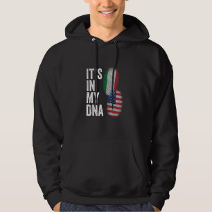 USA Italië Italiaans Vlag Het zit in mijn DNA Mann Hoodie